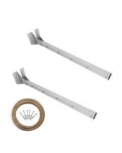 Suporte Varal Dobrável Lateral 5 Cordões Branco 60cm nv153p