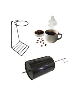 Kit Torrador de Café Manual Cilíndrico e Suporte Mariquinha Grande