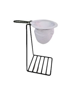 Kit Suporte Mariquinha Aço Preto + Coador de Café Pequeno - nv821