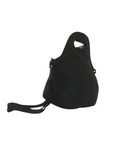 Bolsa Lancheira Com Alça Lanche Marmita Neoprene Preta YS26033