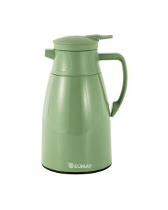 Garrafa Térmica 1L Verde com Ampola Vidro - Quente e Frio Mônaco SM-GTMVD