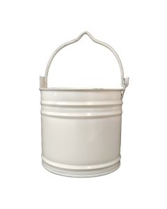 Mini Balde Para Decoração e Multiuso Galvanizado 3L Branco