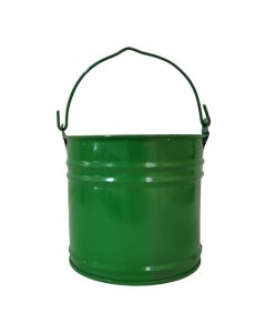 Mini Balde Para Decoração Multiuso Galvanizado 3L Verde