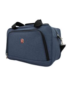 Bolsa Mala Executiva Alças Mão e Ombro Poliéster Swissland Azul ys24008