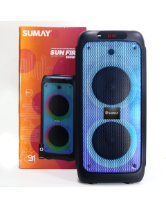 Caixa Som Portátil Amplificada Bluetooth 600w RMS Sun Fire Sumay