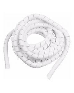 Organizador Espiral para Cabo 18 mm 20 Metros Branco ES18-890 Elesys