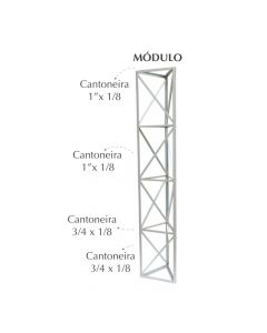 Módulo para Torre Estaiada 37x37x37 2 Metros Branca nv180