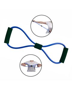 Extensor Elástico Tensão Treino Malhar Musculação Azul - YS37058