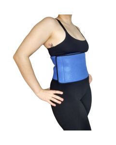 Cinta Faixa Abdominal Lombar Barriga Ajustável 100x20cm Azul YS37043