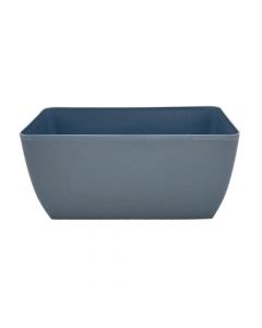 Jardineira Floreira 6,0L Quadrada Plástico Oxford Azul Vintage VOJ31ZV
