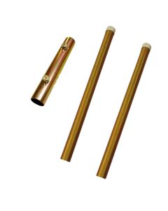 Kit Emenda e 2 Tubos 2m Galvanizado Para Antena Tv 1"  nv25m-nv145
