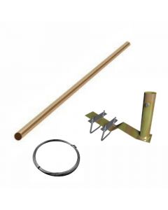 Kit Suporte Antena p/Telha Paulistinha + Tubo 2 Metros 3/4" 