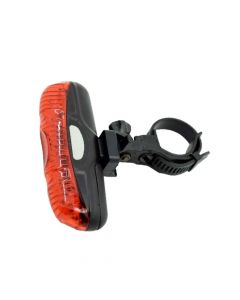 Lanterna 5 Leds Segurança Bike Traseiro Braçadeira Giro 360º xj-2212