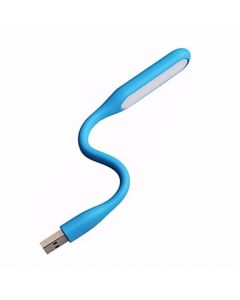 Mini Luminária De 5 Led Usb Flexível Portátil Azul Aliseu