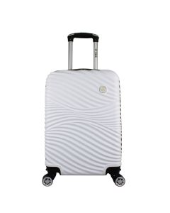 Mala Viagem Carioca Bordo 20'' ABS Com 4 Rodas Duplas 360º Branca ys21159b