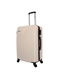 Mala Viagem Média 24'' ABS 4 Rodas 360º Removíveis Bege Delicatta ys21173bg