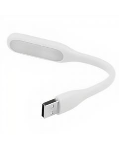 Mini Luminária de 5 Led USB Flexível Portátil Branca Aliseu