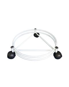 Suporte Botijão de Gás ou Vaso Flor Com Rodinhas Branco NV500P