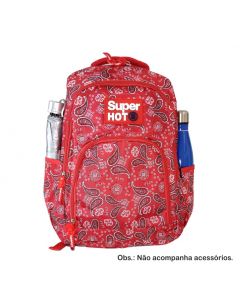 Mochila Feminina Escolar Esportiva Vermelha M3433