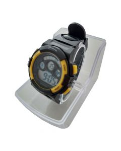 Relógio Digital Masculino à Prova D'água Esportivo Amarelo WR30M