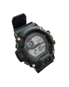 Relógio Digital Masculino Esportivo Prova D'água Verde DR340G