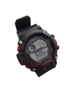 Relógio Digital Masculino Esportivo Prova D'água Vermelho DR340G