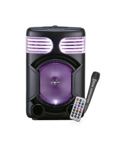 Caixa Som Amplificada Bluetooth TWS Led 150w Gedi Light Sumay SM-CAP28