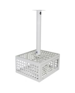 Suporte Para Projetor Teto Protetor Gaiola Branco Inclinável Multivisão