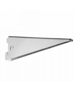 Suporte Duplo Para Trilho Prateleira Aço 37cm Branco SD-37-BR