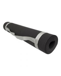 Kit Tapete Yoga Exercícios Preto 5mm + Toalha Microfibra Yins
