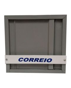 Caixa para Carta Correio de Portão Grade Vertical Cinza SF53