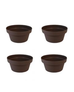 Kit 4 Cuias Bari para Planta Suculenta Tabaco CB10TB