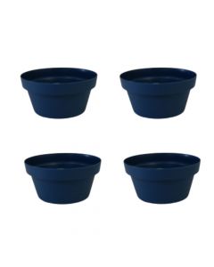 Kit 4 Cuias Bari para Planta Suculenta Azul Cobalto CB15ZC