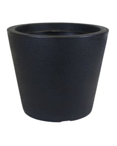 Vaso Planta Cone Decorativo Jardim Polietileno 45x41cm Preto CBP2-PC