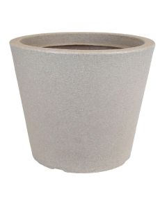 Vaso Planta Cone Decorativo Jardim Polietileno 38x32cm Calcário CBP1-CA