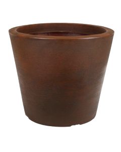 Vaso Planta Cone Decorativo Jardim Polietileno 38x32cm Ferrugem CBP1-FE