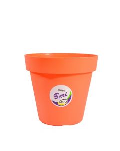 Vaso Redondo Moderno 30cm Para Jardim Bari Salmão Coral VB30CL