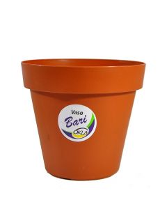 Vaso Redondo Moderno 30cm Para Jardim ECO Bari Terra Cota VB30OF