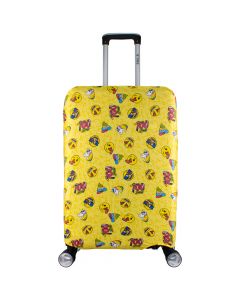 Capa Protetora de Mala Viagem Média Emoji Amarela ys27228