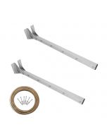 Suporte Varal Dobrável Lateral 5 Cordões Branco 60cm nv153p