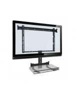 Suporte de Parede Fixo TVs 19" a 40" com Suporte de Acessórios Preto Multivisão STPF66-Combo 