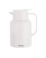 Garrafa Térmica 1L Branca com Ampola Vidro - Quente e Frio Veneza SM-GTVBR