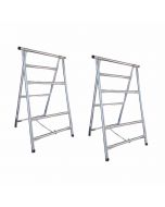 Kit 2 Cavaletes Dobrável 125x80cm Construção Aço Reforçado nv325