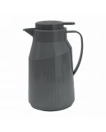 Garrafa Térmica 1L Cinza Escura com Ampola Vidro - Quente e Frio Berlim sm-gtbczes