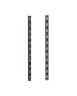 Kit 2 Trilhos Duplo para Prateleira Aço Preta 1,50m TD-150-PR