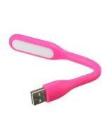 Mini Luminária de 5 Led USB Flexível Portátil Rosa Aliseu