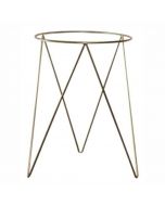 Suporte Tripé para Vaso Chão Planta Aço Dourado 28x40cm nv511