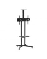 Suporte Pedestal Rack Com Rodas Bandeja Dupla TV Monitor 32 a 75 SM-ST06 Sumay