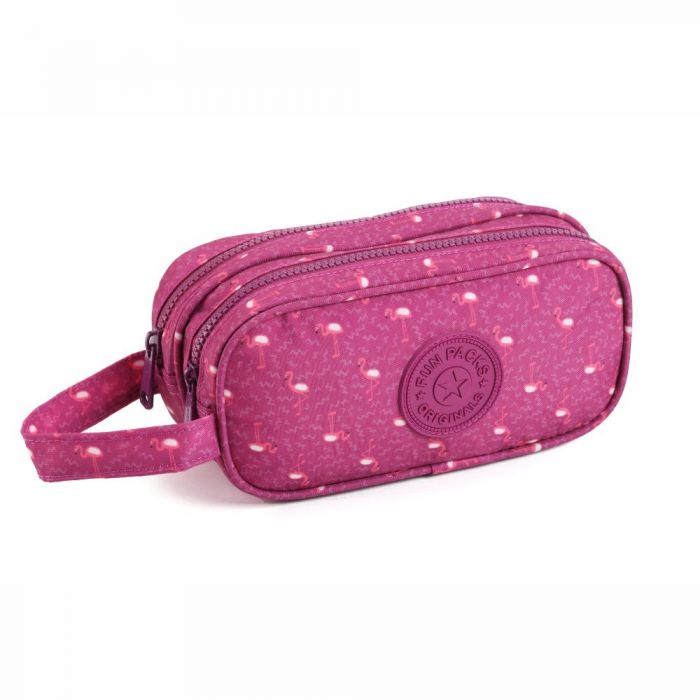 Mochila jeans feminino flamingo seanite cheap